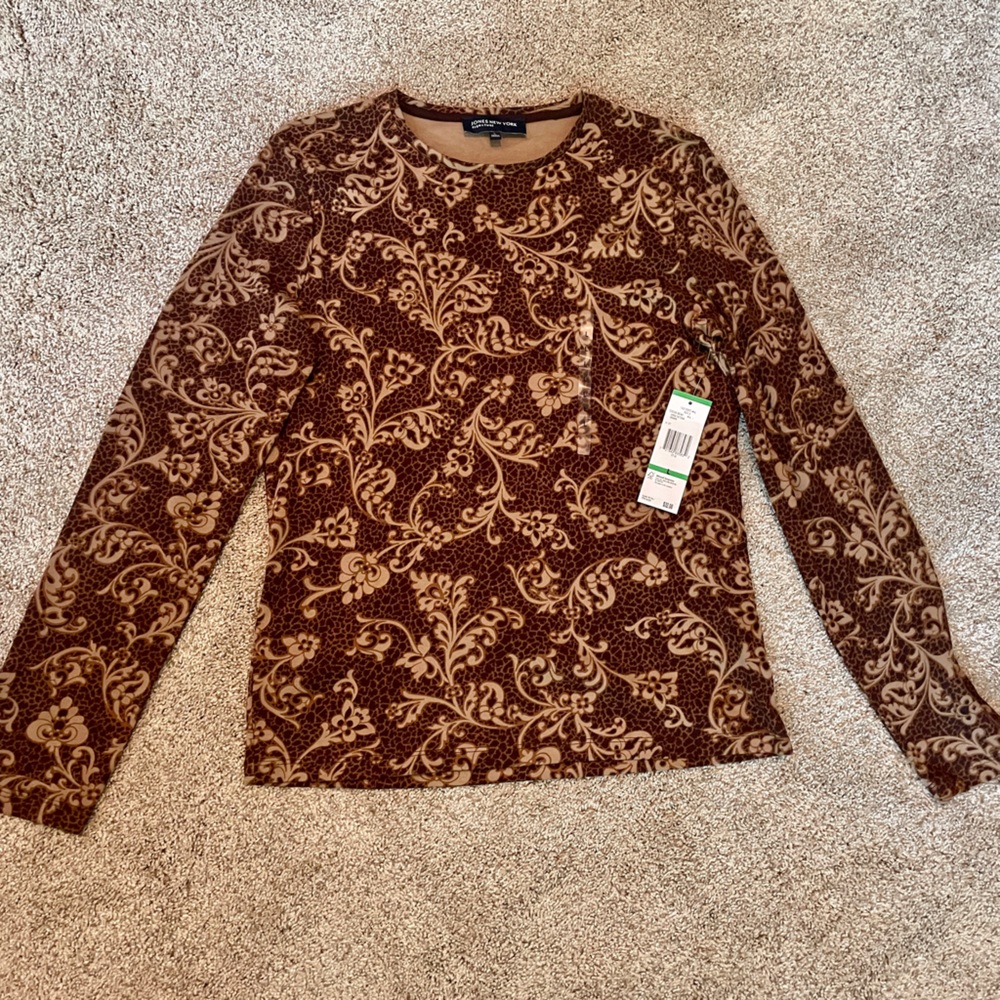 NWT Jones New York Long Sleeve Shirt